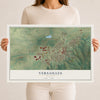 Map of Versailles, Missouri, 12 x 18 inch unframed archival matte print