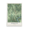 Map of Wardsville, Missouri, 12 x 18 inch unframed archival matte print