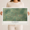 Map of Washburn, Missouri, 12 x 18 inch unframed archival matte print