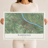 Map of Washington, Missouri, 12 x 18 inch unframed archival matte print