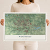 Map of Wentzville, Missouri, 12 x 18 inch unframed archival matte print
