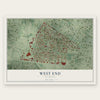 West End, Missouri map print, the full design