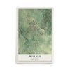 Map of Willard, Missouri, 12 x 18 inch unframed archival matte print