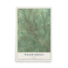 Map of Willow Springs, Missouri, 12 x 18 inch unframed archival matte print