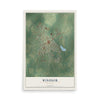 Map of Windsor, Missouri, 12 x 18 inch unframed archival matte print