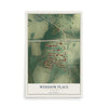 Map of Windsor Place, Missouri, 12 x 18 inch unframed archival matte print