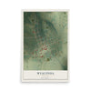 Map of Wyaconda, Missouri, 12 x 18 inch unframed archival matte print
