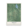 Map of Abbeville, Mississippi, 12 x 18 inch unframed archival matte print