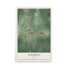 Map of Ackerman, Mississippi, 12 x 18 inch unframed archival matte print