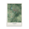 Map of Canton, Mississippi, 12 x 18 inch unframed archival matte print