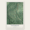 Cloverdale, Mississippi map print, the full design