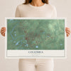 Map of Columbia, Mississippi, 12 x 18 inch unframed archival matte print