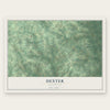 Dexter, Mississippi map print, the full design