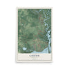 Map of Gautier, Mississippi, 12 x 18 inch unframed archival matte print