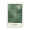 Map of Heidelberg, Mississippi, 12 x 18 inch unframed archival matte print