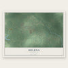 Helena, Mississippi map print, the full design
