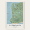 Henderson Point, Mississippi map print, the full design