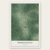 Hermanville, Mississippi map print, the full design
