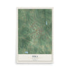 Map of Iuka, Mississippi, 12 x 18 inch unframed archival matte print