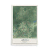 Map of Latimer, Mississippi, 12 x 18 inch unframed archival matte print