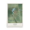 Map of Louise, Mississippi, 12 x 18 inch unframed archival matte print