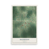 Map of Mathiston, Mississippi, 12 x 18 inch unframed archival matte print