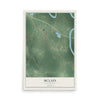 Map of McLain, Mississippi, 12 x 18 inch unframed archival matte print