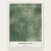 Mooreville, Mississippi map print, the full design