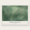 Mount Pleasant, Mississippi map print, the full design