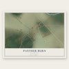 Panther Burn, Mississippi map print, the full design