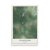 Map of Pelahatchie, Mississippi, 12 x 18 inch unframed archival matte print