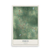 Map of Purvis, Mississippi, 12 x 18 inch unframed archival matte print