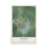 Map of Quitman, Mississippi, 12 x 18 inch unframed archival matte print
