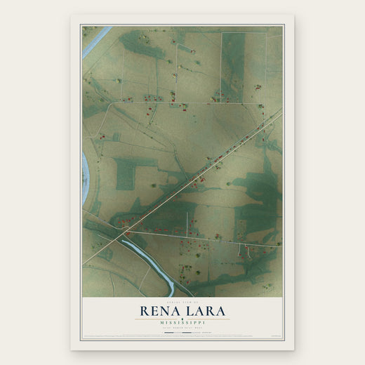 Rena Lara, Mississippi map print, the full design