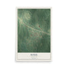 Map of Roxie, Mississippi, 12 x 18 inch unframed archival matte print