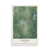 Map of Saltillo, Mississippi, 12 x 18 inch unframed archival matte print
