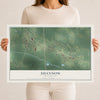 Map of Shannon, Mississippi, 12 x 18 inch unframed archival matte print