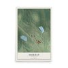 Map of Sherman, Mississippi, 12 x 18 inch unframed archival matte print