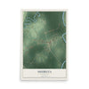 Map of Shubuta, Mississippi, 12 x 18 inch unframed archival matte print