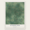 Standing Pine, Mississippi map print, the full design