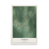 Map of Sturgis, Mississippi, 12 x 18 inch unframed archival matte print