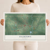 Map of Tylertown, Mississippi, 12 x 18 inch unframed archival matte print