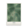 Map of Weir, Mississippi, 12 x 18 inch unframed archival matte print