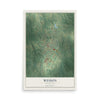 Map of Wesson, Mississippi, 12 x 18 inch unframed archival matte print