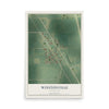 Map of Winstonville, Mississippi, 12 x 18 inch unframed archival matte print
