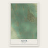 Alder, Montana map print, the full design