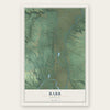 Babb, Montana map print, the full design