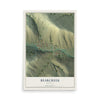 Map of Bearcreek, Montana, 12 x 18 inch unframed archival matte print