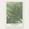 Camp Three, Montana map print, the full design