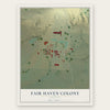 Fair Haven Colony, Montana map print, the full design